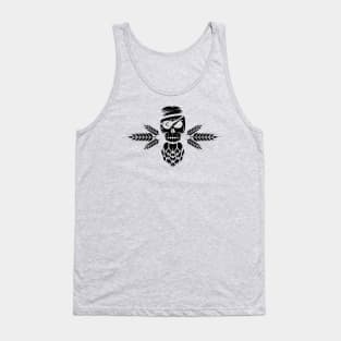 Hoppy Pirate Skull (black) Tank Top